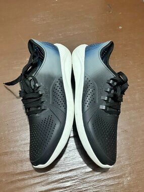 CROCS LITE RIDE FOR MEN BLACK WITH BLUE AND GRAY GRADIENT SIZE M11
